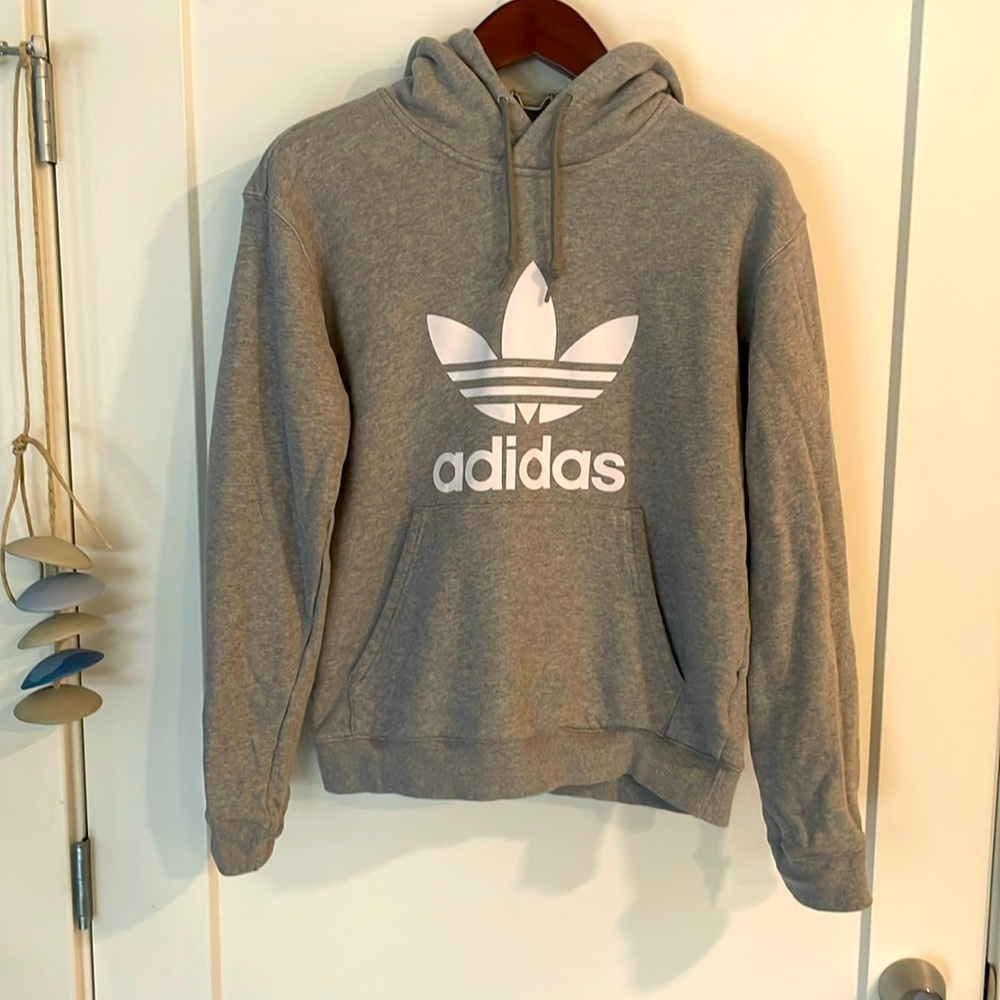Adidas Original French Terry Hoodie - Grey - M